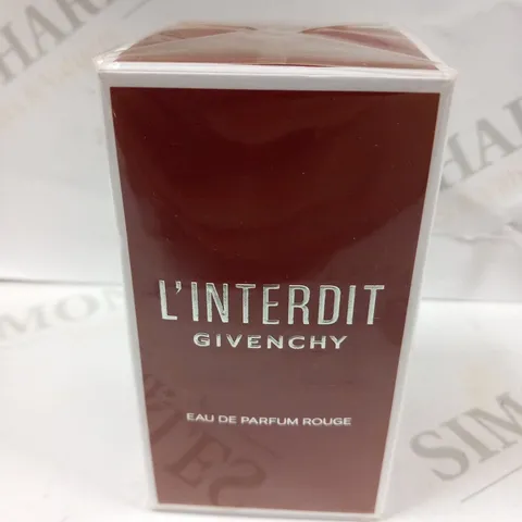 BOXED AND SEALED L'INTERDIT GIVENCHY EAU DE PARFUM ROUGE 50ML