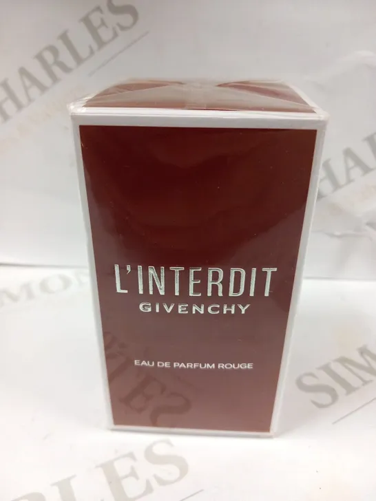 BOXED AND SEALED L'INTERDIT GIVENCHY EAU DE PARFUM ROUGE 50ML