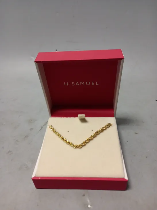 H.SAMUEL YELLOW ROPE CHAIN NECKLACE 