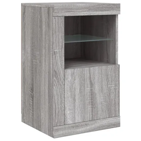 BOXED MARTEEN LED RECTANGLE ACCENT CABINET - CONCRETE GREY (1 BOX)