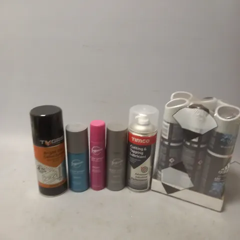 APPROXIMATELY 12 ASSORTED AEROSOLS TO INCLUDE ADIDAS BODY SPRAY, BRIGHT ZINC CALVE SPRAY, AND PEONY BODY SPRAY ETC. 