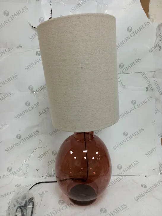 EMIR AMBER GLASS TABLE LAMP 