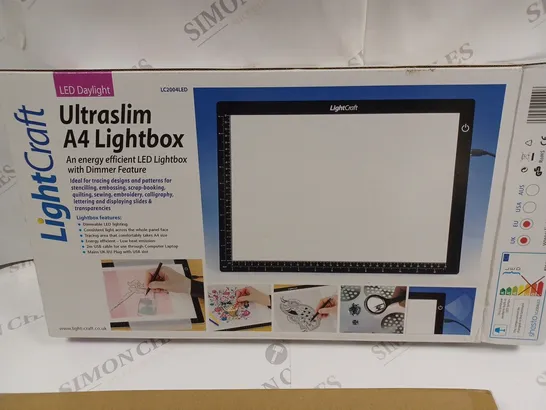 BOXED LIGHTCRAFT ULTRASLIM A4 LIGHTBOX