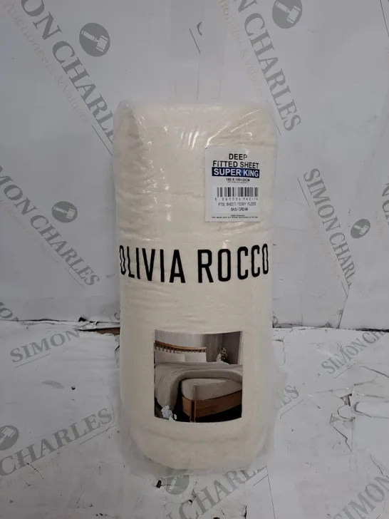 OLIVIA ROCCO DEEP FITTED SHEET - SUPER KING 