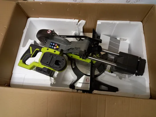 RYOBI ONE+ CORDLESS COMPOUND SLIDING MIRTE SAW 