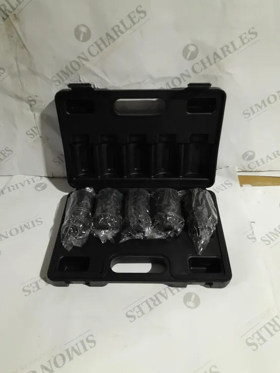 BOXED 12 POINT AXLE HUB NUT DEEP IMPACT SOCKET SET 1/2 INCH DRIVE SHAFT SOCKET 30MM - 36MM