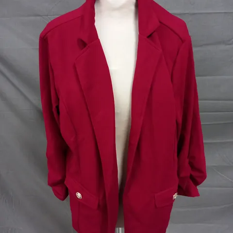 MINT LIMIT WOMENS RED BLAZER JACKET - 2XL