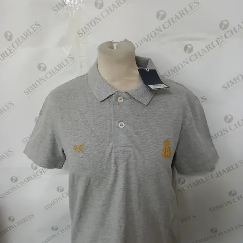 CREW CLOTHING COMPANY CRESTED STRETCH POLO SHIRT SIZE S