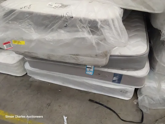 FIVE UNBAGGED SINGLE & DOUBLES MATTRESSES 