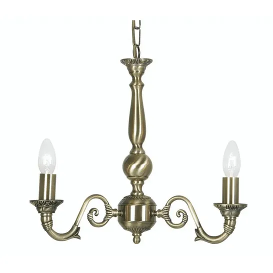 BOXED DREWETT 3-LIGHT CANDLE STYLE CHANDELIER