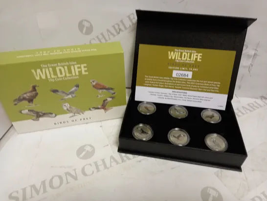 WESTMINSTER THE GREAT BRITISH ISLES WILDLIFE BIRDS OF PREY 10P 6PC COIN COLLECTION