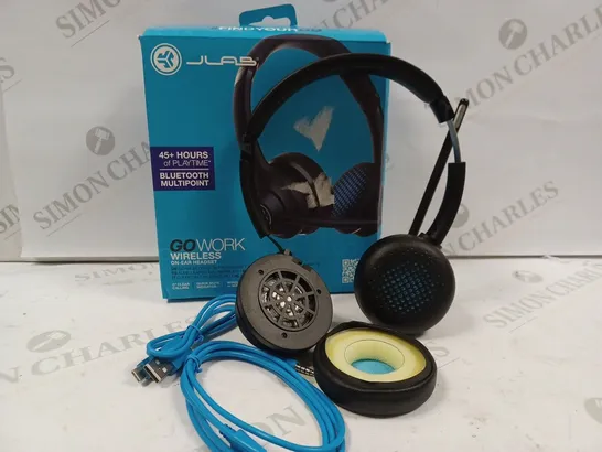 BOXED JLAB GOWORK WIRELESS ON-EAR HEADSET 