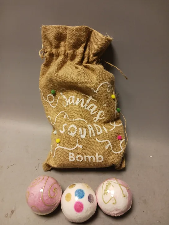 SANTA SQUAD BATH BOMB GIFT BAG 