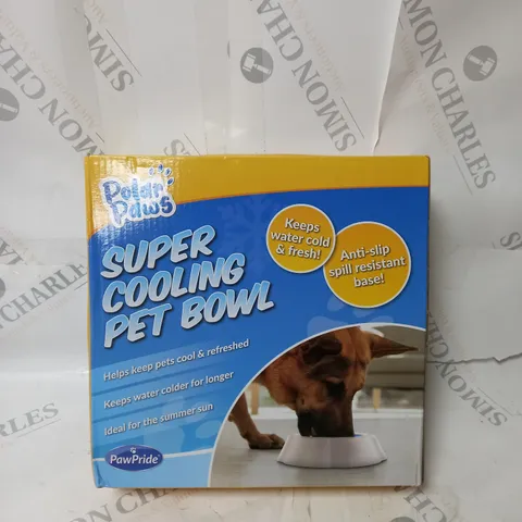 SEALED BOXED POLAR PAWS SUPER COOLING PET BOWL