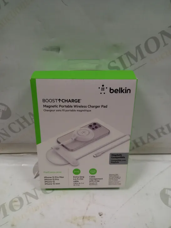 SEALED BELKIN BOOST CHARGE MAGNETIC PORTABLE WIRELESS CHARGER 