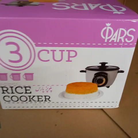 BOXED 3-CUP RICE COOKER