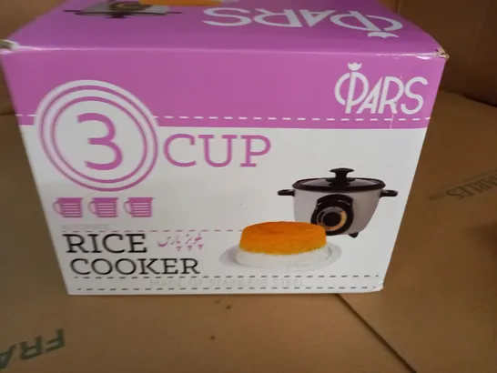 BOXED 3-CUP RICE COOKER