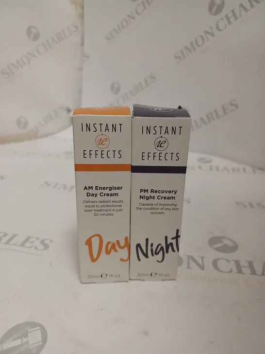 BOX OF 2 INSTANT EFFECTS PRODUCTS TO INCLUDE PM RECOVERY NIGHT CREAM & AM ENERGISER DAY CREAM