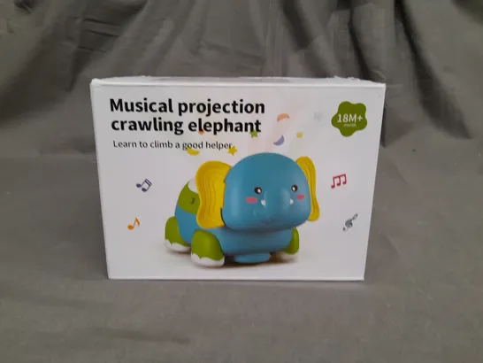 MUSICAL PROJECTION CRAWLING ELEPHANT