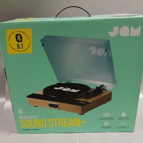 4 X BOXED JAM SOUND STREAM+ BLUETOOTH ENABLED TURNTABLES