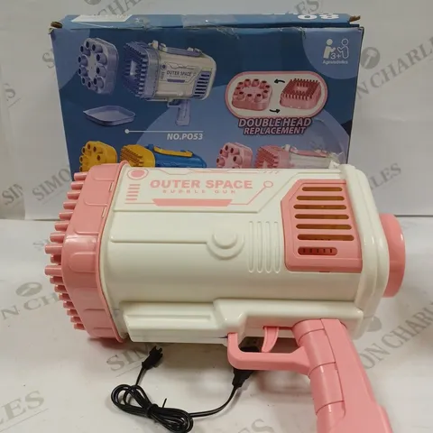 OUTER SPACE BAZOOKA BUBBLE GUN 