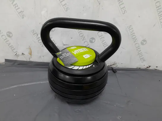 URBAN FITNESS 18KG ADJUSTABLE KETTLEBELL  