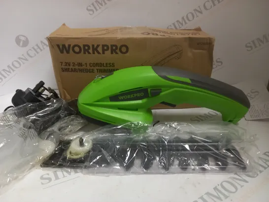 BOXED WORKPRO CORDLESS SHEAR/HEDGE TRIMMER 