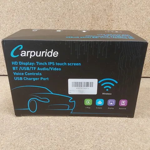 BOXED CARPURIDE CARPLAY WIRELESS 7INCH IPS TOUCH SCREEN AUDIO/VIDEO DISPLAY - X001KG4BPV