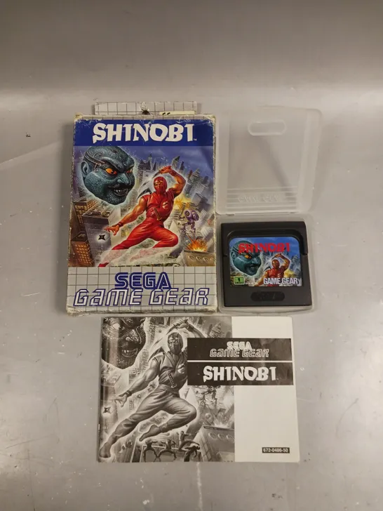 BOXED SHINOBI RETRO VIDEO GAME FOR SEGA GAME GEAR 