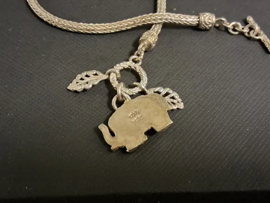 Elephant themed necklace - 925 stamp