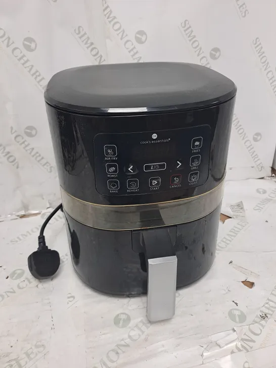 COOK'S ESSENTIALS 4L AIR FRYER IN BLACK