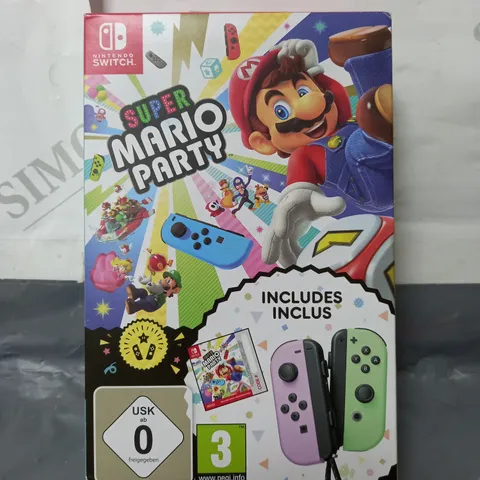 BOXED & SEALED SUPER MARIO PARTY + JOYCON PASTEL PURPLE/PASTEL GREEN