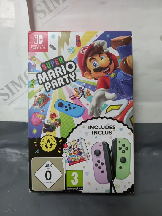 BOXED & SEALED SUPER MARIO PARTY + JOYCON PASTEL PURPLE/PASTEL GREEN