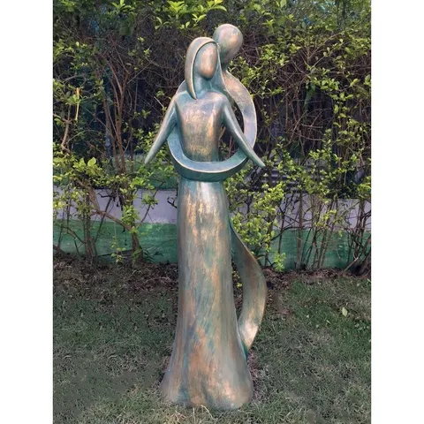 BAGGED RESENDIZ INFINITE LOVE VERDIGRIS STATUE