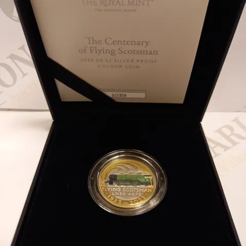 THE ROYAL MINT `THE CENTURY OF FLYING SCOTSMAN` COLLECTABLE COIN - 2023