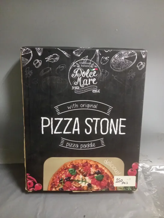 BOXED DOLCE MARE PIZZA STONE WITH PADDLE