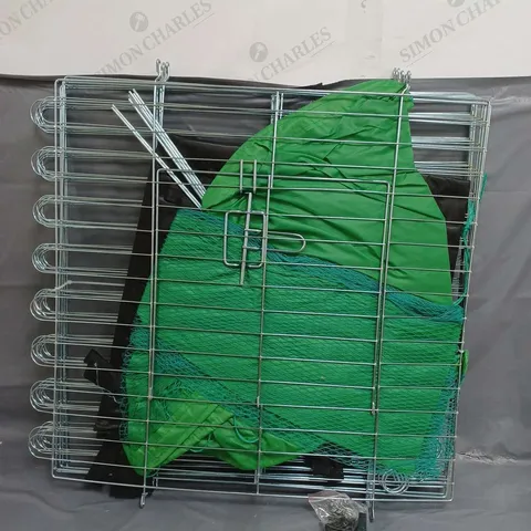 BOXED BUNNY BUSINESS 8-PANEL PLAYPEN WITH FREE SAFETY NET 60CM X 60CM X 8CM EXTRA LARGE