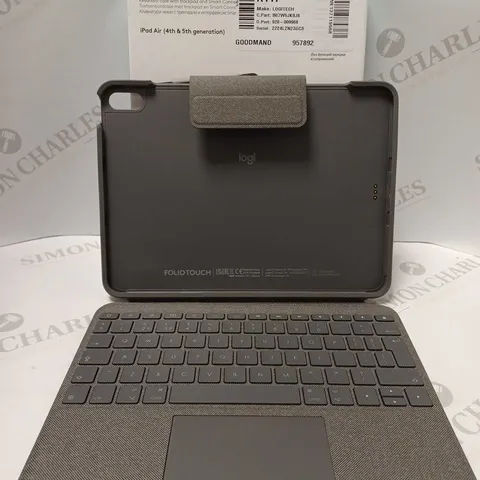 LOGITECH FOLIO TOUCH IPAD KEYBOARD CASE FOR IPAD AIR 4TH GENERATION