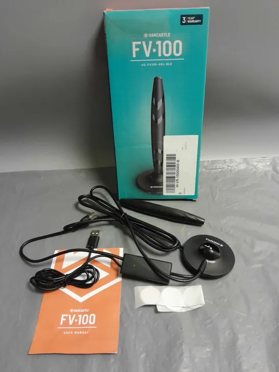BOXED OAKCASTLE FREEVIEW FV100 AERIAL IN BLACK