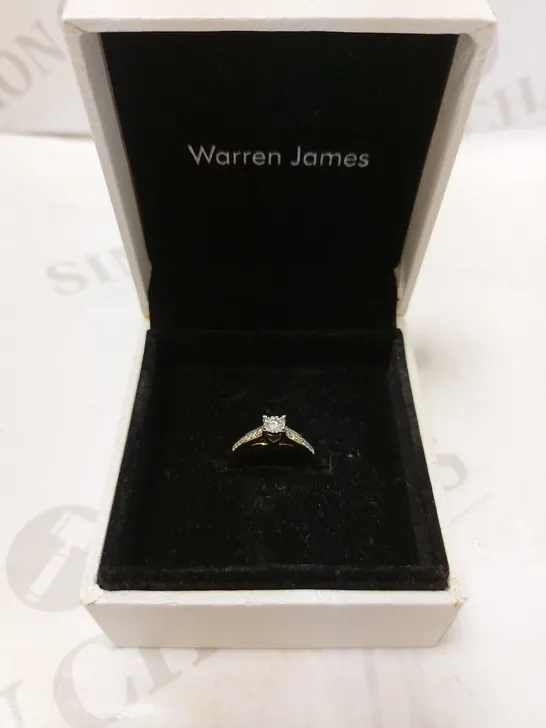 WARREN JAMES GOLD RING - SIZE M 