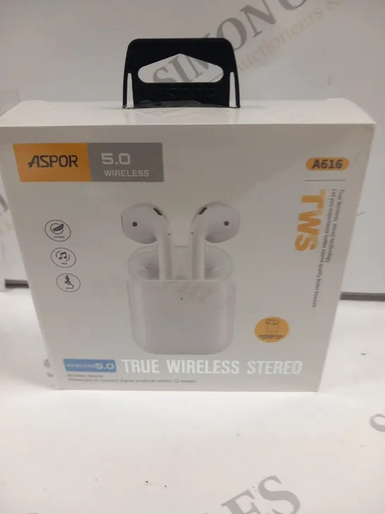 BOXED AND SEALED ASPOR 5.0 WIRELESS TRUE WIRELESS STEREO 