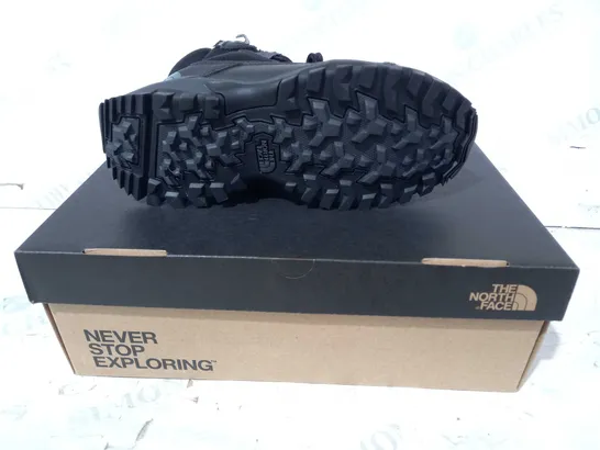 BOXED PAIR OF THE NORTH FACE WOMEN'S STORM STRIKE III WP SHOES IN BLACK UK SIZE 3