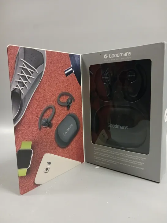 BOXED GOODMANS TRUE WIRELESS SPORTS EARPHONES 