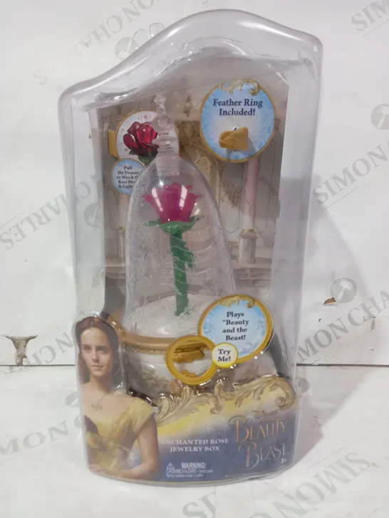 DISNEY BEAUTY AND THE BEAST ENCHANTED ROSE JEWELERY BOX