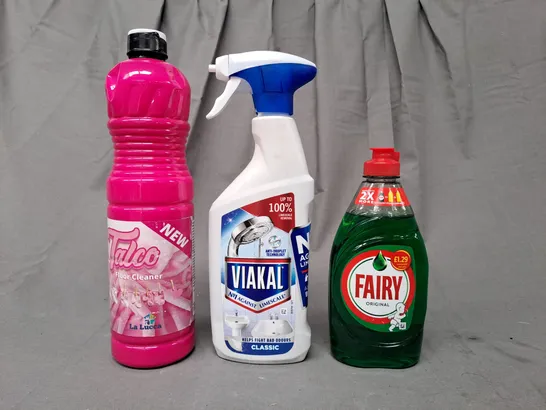 APPROXIMATELY 10 ASSORTED HOUSEHOLD LIQUID ITEMS TO INCLUDE FLOOR CLEANER, FAIRY ORIGINAL, ETC - COLLECTION ONLY