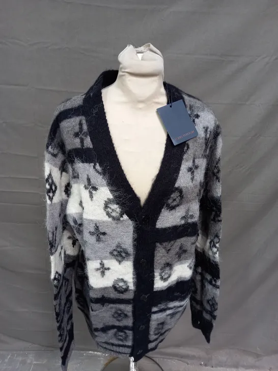 LOUIS VUITTON KNITTED CARDIGAN - SMALL