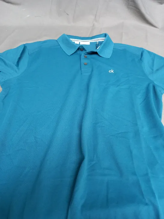 CALVIN KLEIN GOLF POLO SHIRT - LARGE