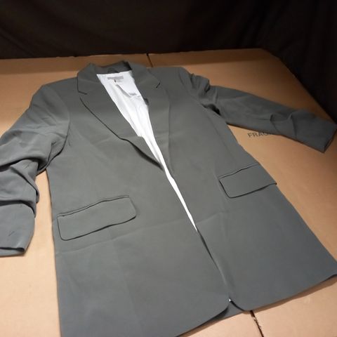H&M GREY BLAZER WITH SCRUNCHED SLEEVES - EUR S