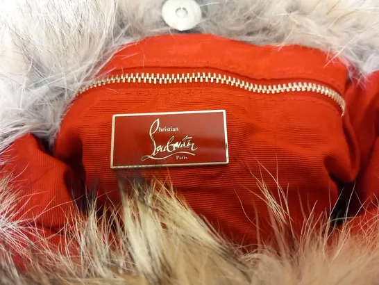 CHRISTIAN LOUBOUTIN FUR EFFECT HAND BAG