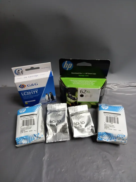 LARGE QUANTITY OF ASSORTED PRINTER INK CARTRIDGES FOR BROTHER, CANON AND HP. VARIOUS COLOURS